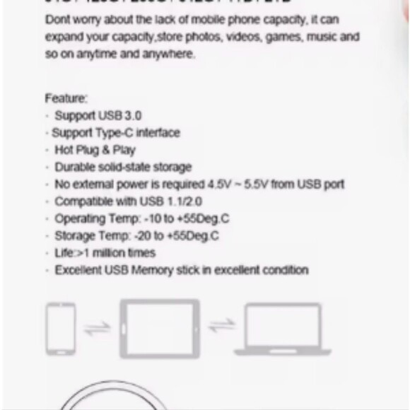Metal USB Flash Drive 2TB 3.0 High Speed NWT - Picture 10 of 11